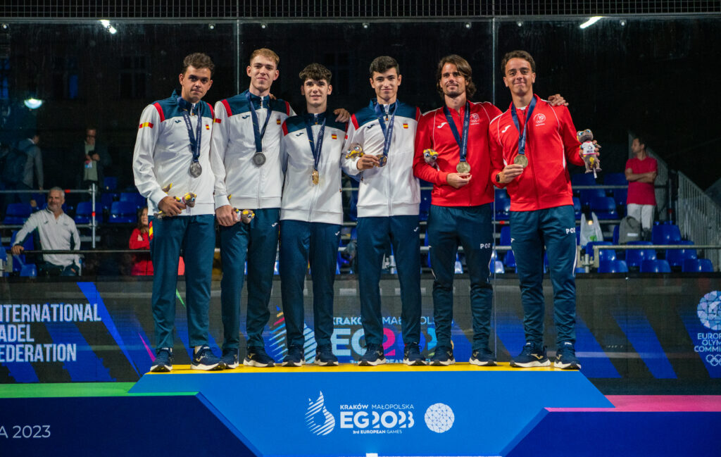 Men's Podium – Spain First (Santigosa-Gala); Spain Second (Garcia-Rodriguez); Italy Third (Fazendeiro-Oliveira)