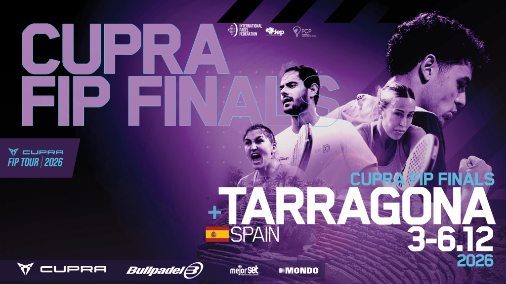 The Cupra FIP Finals are coming to Tarragona from 3 to 6 December, featuring top international padel stars