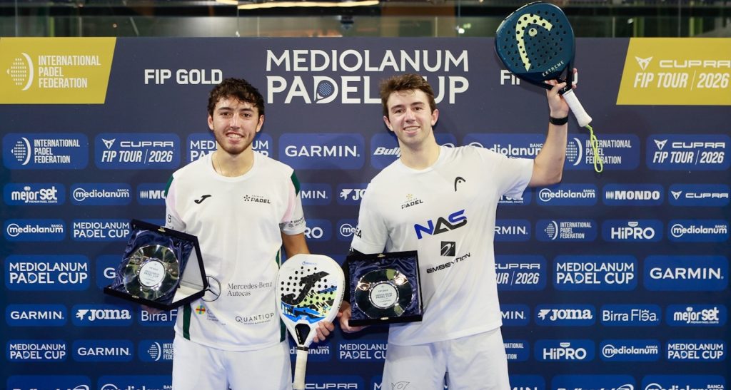 Esbri-Jofre celebran en Perugia: “Feliz de haber ganado aquí”. Virseda y Fassio se llevan el título femenino